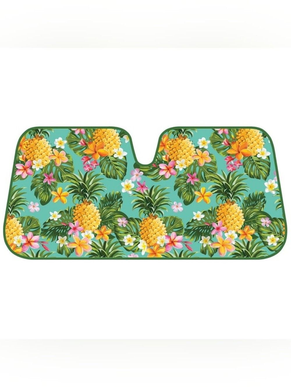 🔸️Tropical Pineapple Folding Accordion Windshield Sunshade